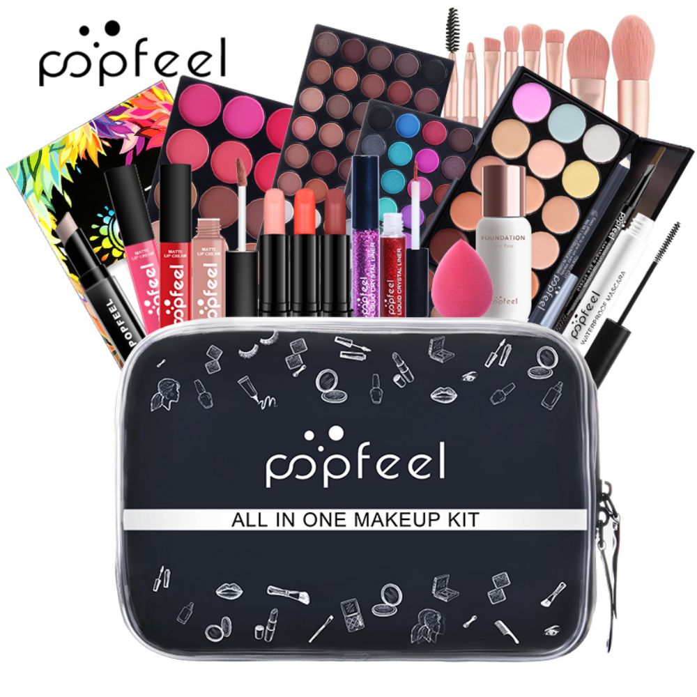 Beauty Book Makeup Kit - POPFEEL All-in-One Makeup Kit, 3 Set