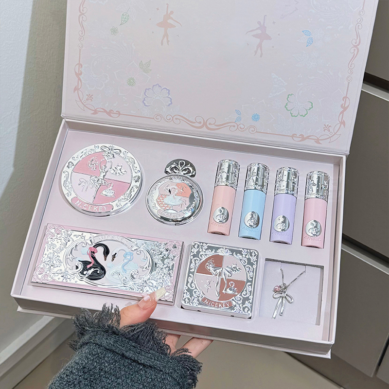 Beauty Book Makeup Kit - NICEKEY Pink Ballet Makeup Sets Include