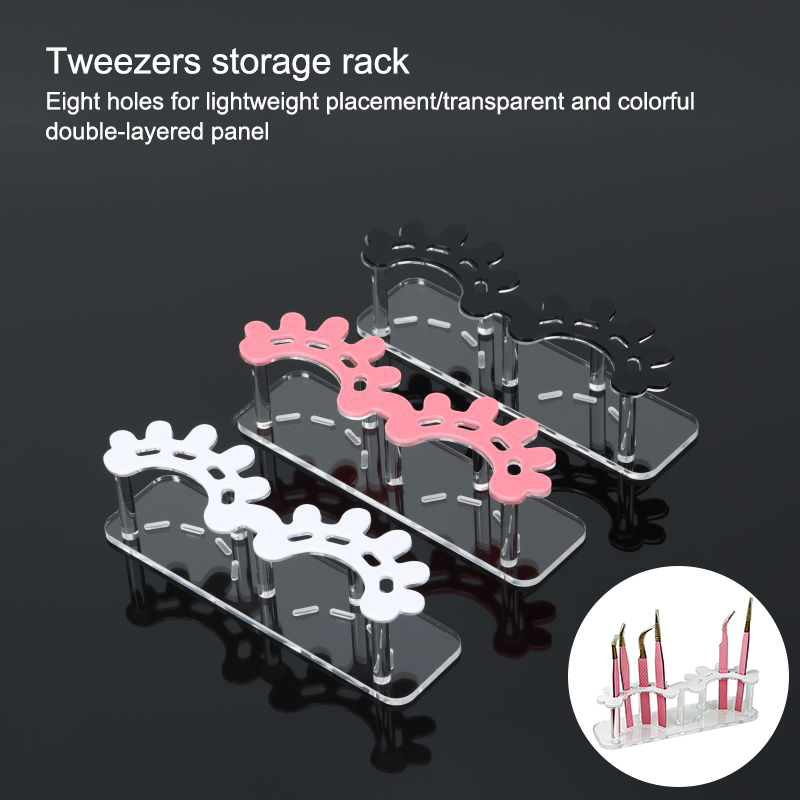 Beauty Makeup Organizer - New Acrylic Eyelash Tweezers Storage Rack