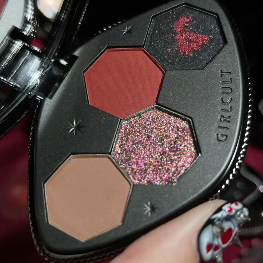 Beauty Book Makeup Kit - Girlcult 4 Color Eyeshadow Palette Shimmer