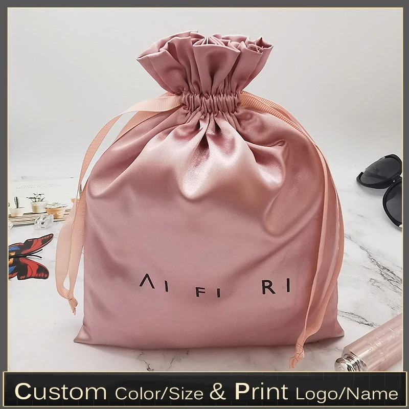 Beauty Flower Makeup - Tùy Chỉnh Logo Satin Túi Dây
