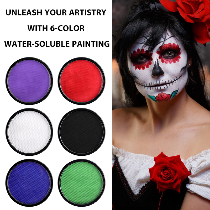 6 Colors Water Activated Face  - đánh giá và giá Beauty Makeup Pictures