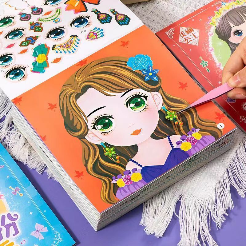 Princess Dress Up Sticker Book - đánh giá và giá Beauty Makeup Book