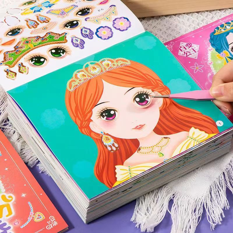 Princess Dress Up Sticker Book - đánh giá và giá Beauty Makeup Book