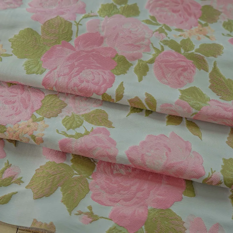 Yarn-dyed Jacquard Fabric Pink - đánh giá và giá Beauty Flower Makeup