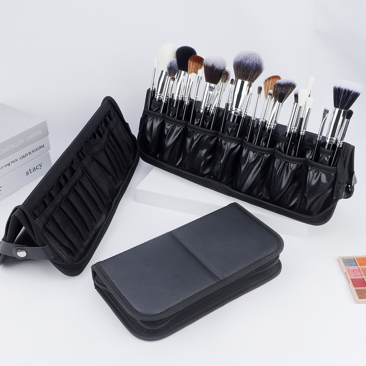 Large Black Foldable Makeup Ba - đánh giá và giá Beauty Makeup Organizer