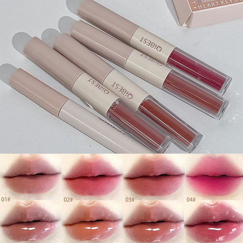 QIBEST 4 Colors Double Head Li - đánh giá và giá Beauty Book Makeup Kit