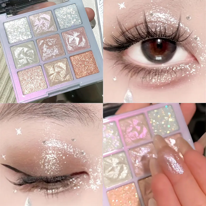 Snowflake 9-color Eyeshadow -  - đánh giá và giá Beauty Book Makeup Kit