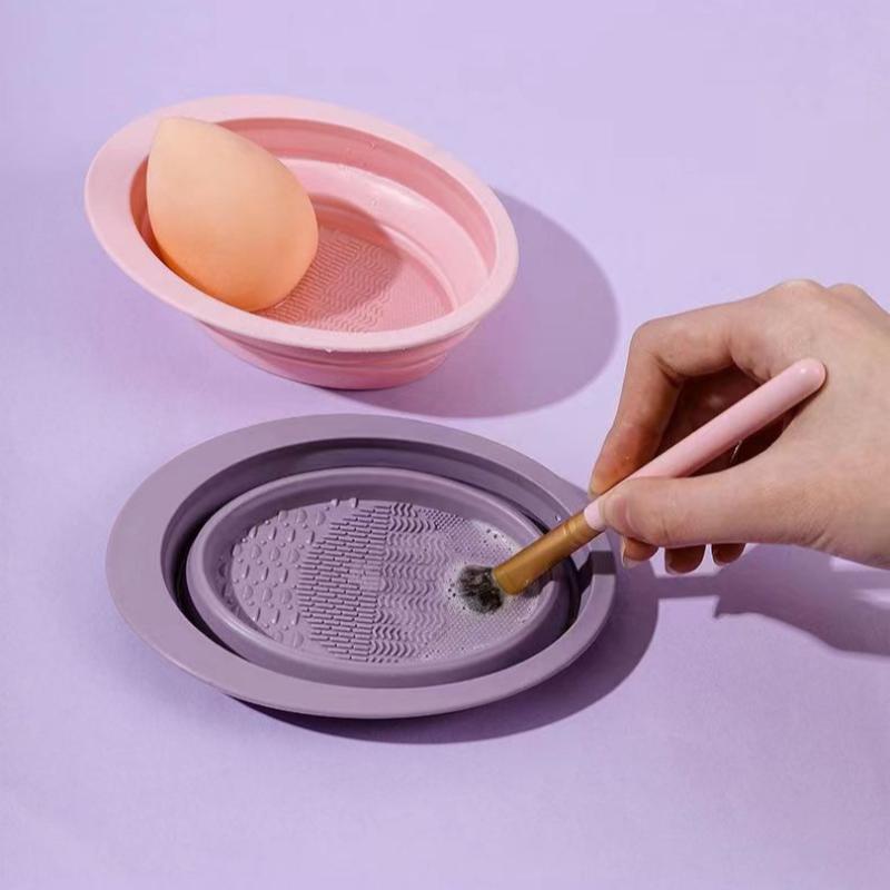 Folding Powder Puff Cleaning B - đánh giá và giá Beauty Makeup Organizer
