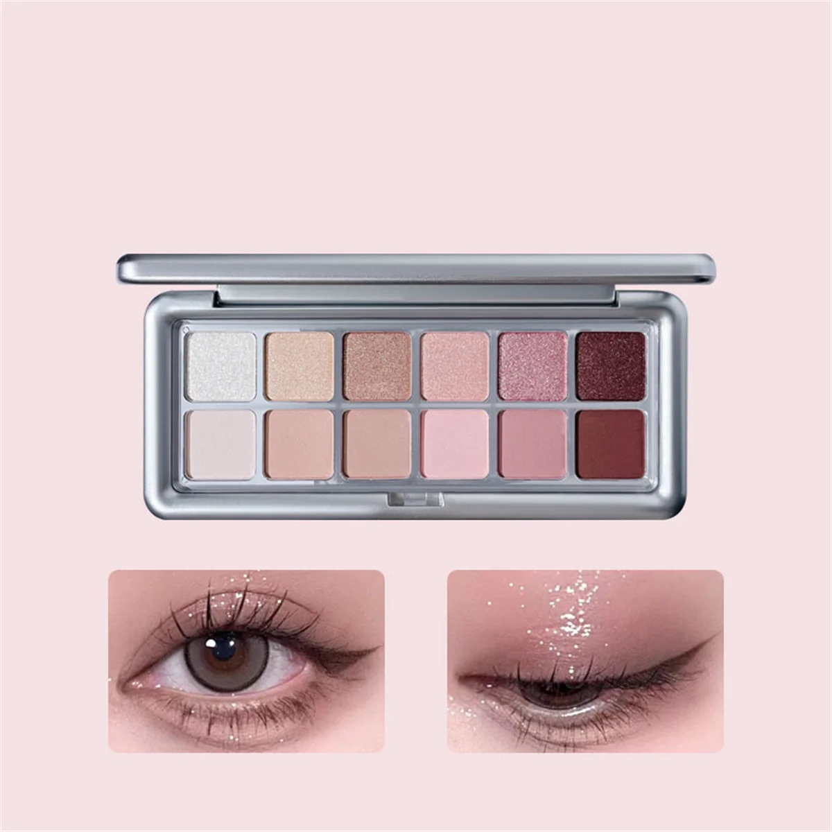 12 Color Eye Shadow Plate Matt - đánh giá và giá Beauty Book Makeup Kit