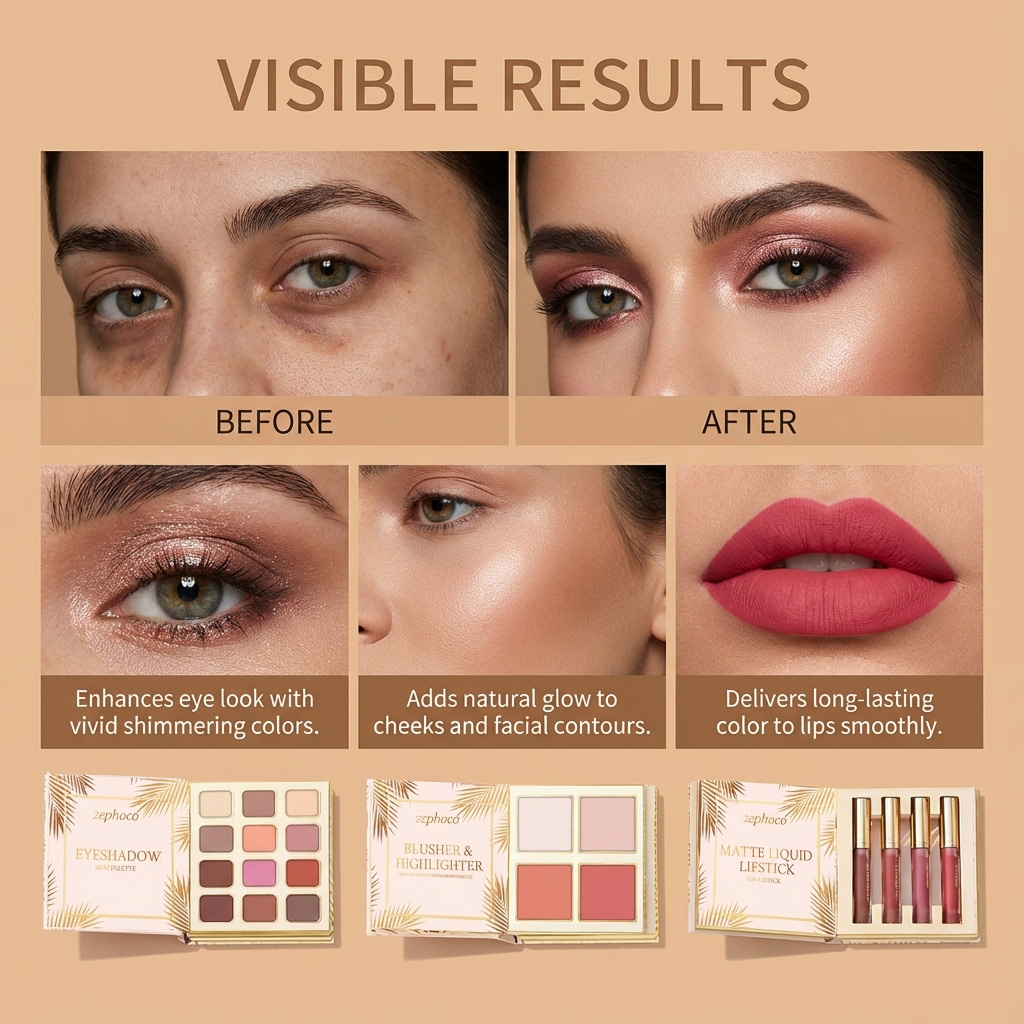 Tropical Gilded Makeup Set: Al - đánh giá và giá Beauty Book Makeup Kit