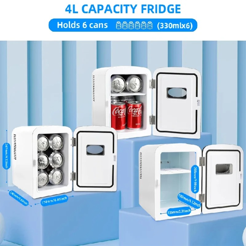 Portable 4L Mini Beauty Fridge - đánh giá và giá Beauty Makeup Fridge