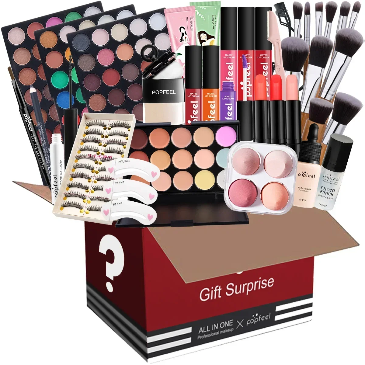 POPFEEL All-in-One Makeup Kit  - đánh giá và giá Beauty Book Makeup Kit