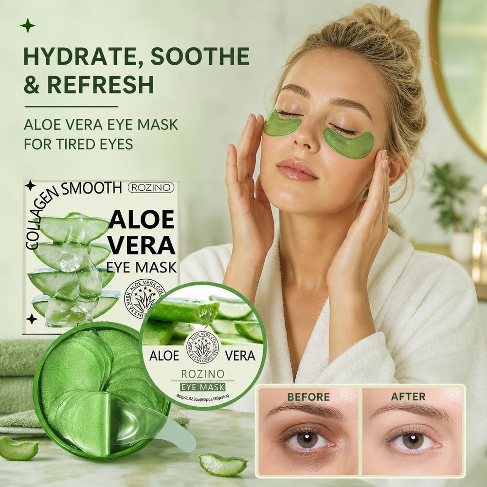 60pcs Aloe Vera Collagen Eye M - đánh giá và giá Collagen Eye Patch