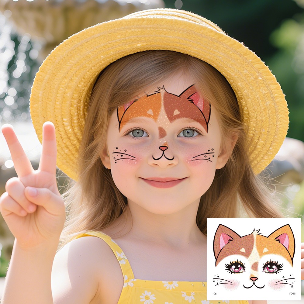 10 Sheets Glitter Animal Face  - đánh giá và giá Beauty Makeup Pictures