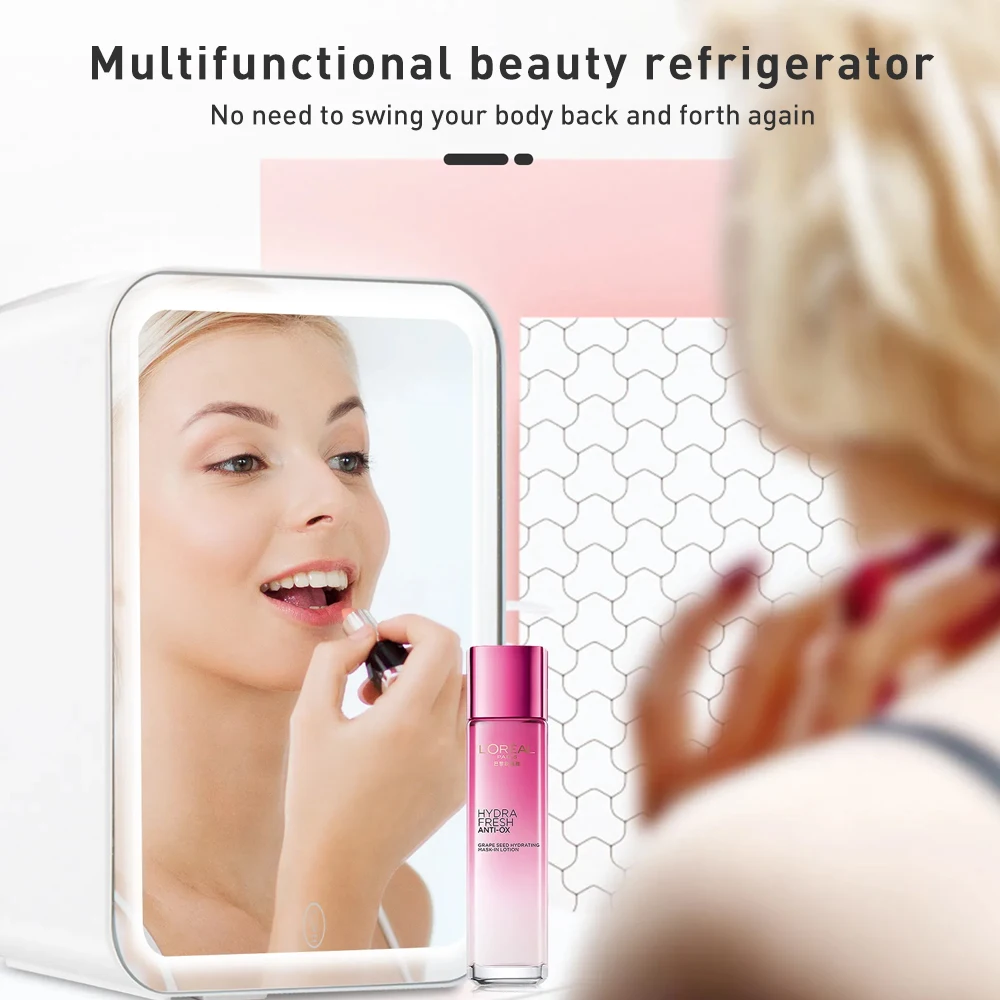 4L Mini Beauty Fridge with LED - đánh giá và giá Beauty Makeup Fridge