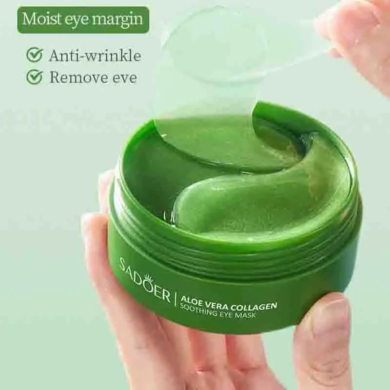 60pcs Aloe Vera Collagen Eye M - đánh giá và giá Collagen Eye Patch