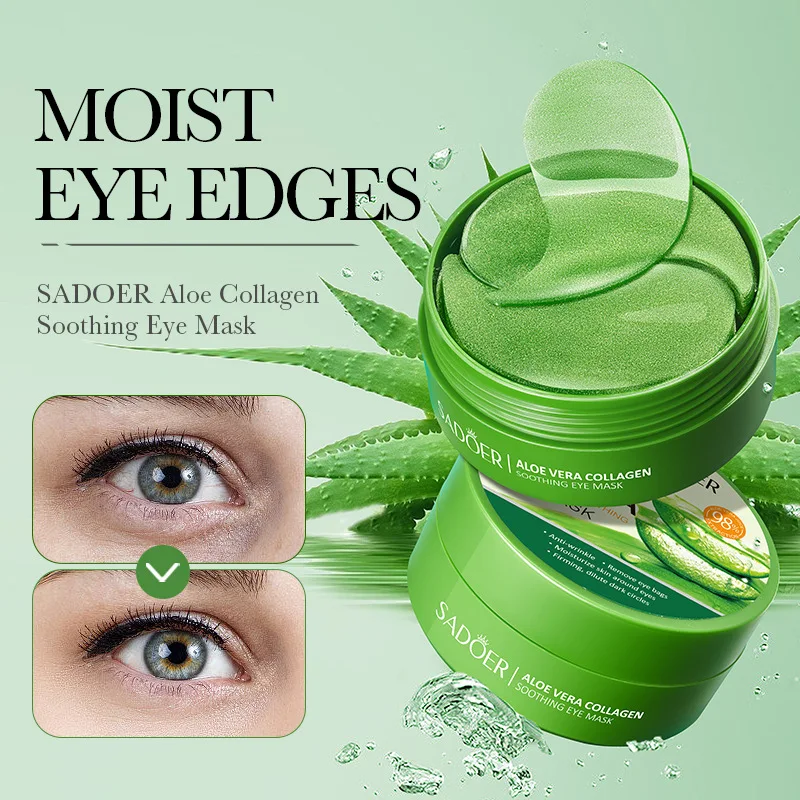 SAODER 60Pcs Aloe Vera Collage - đánh giá và giá Collagen Eye Patch