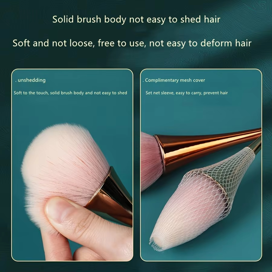 Rose Golden Fan Makeup Brush,C - đánh giá và giá Beauty Flower Makeup