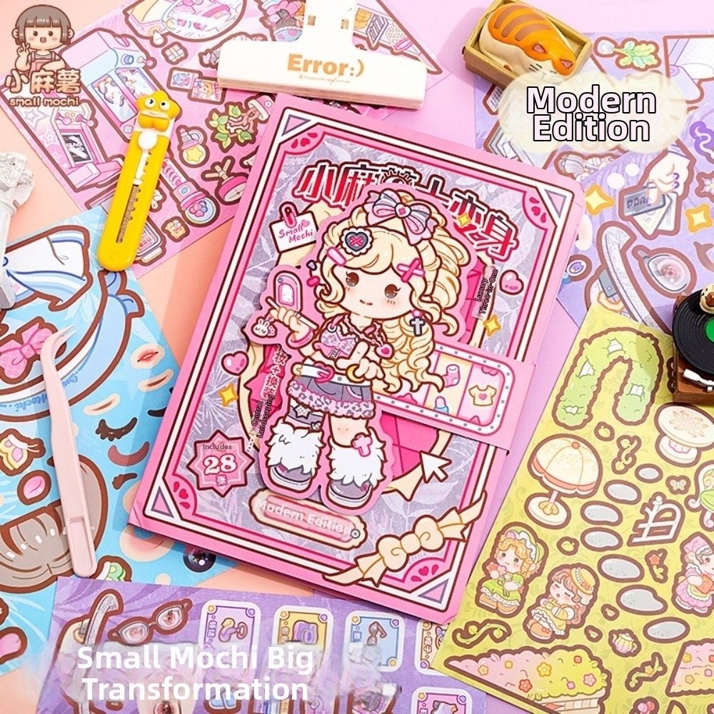 28 Sheets Cartoon Dress-up Sti - đánh giá và giá Beauty Makeup Book