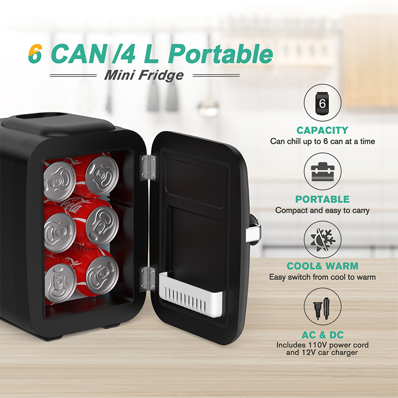 Crownful 4L Mini Fridge 110V 2 - đánh giá và giá Beauty Makeup Fridge