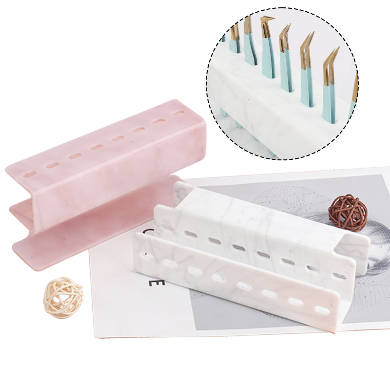 8 Holes Tweezers Display Stand - đánh giá và giá Beauty Makeup Organizer