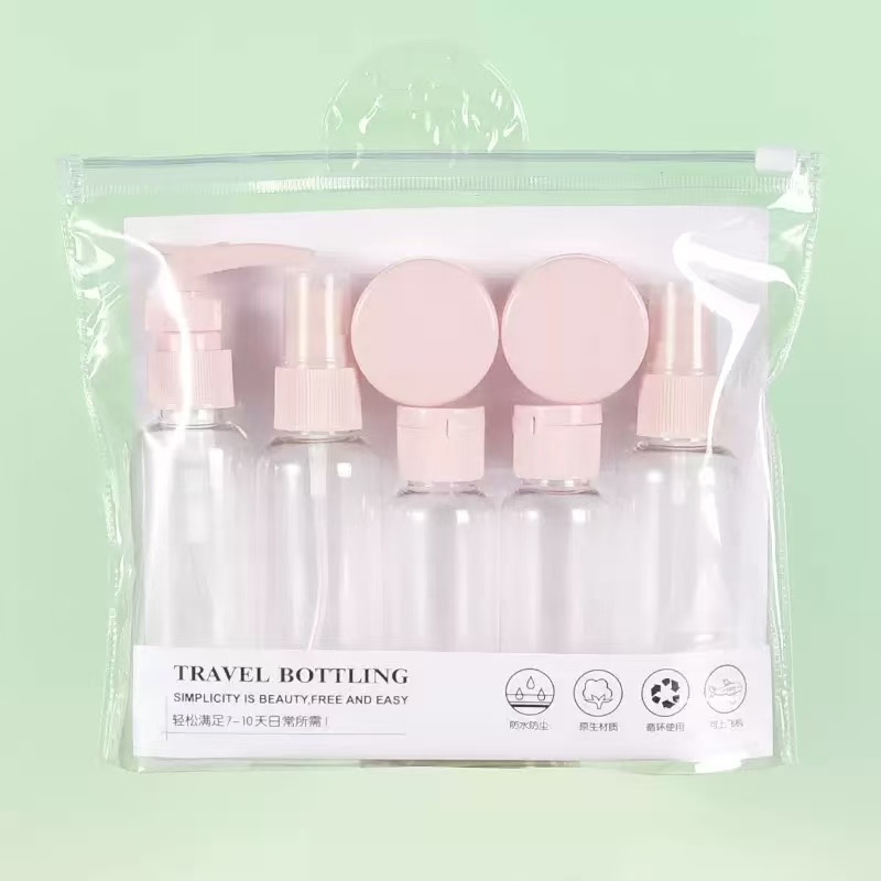 7PCS Travel Bottle Bag Wash Se - đánh giá và giá Setting Spray