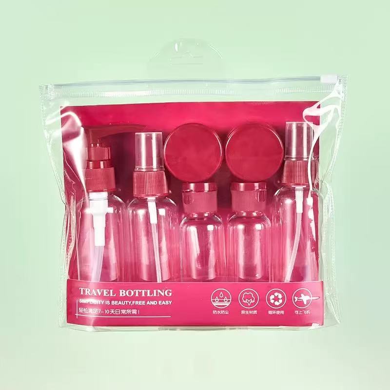 7PCS Travel Bottle Bag Wash Se - đánh giá và giá Setting Spray