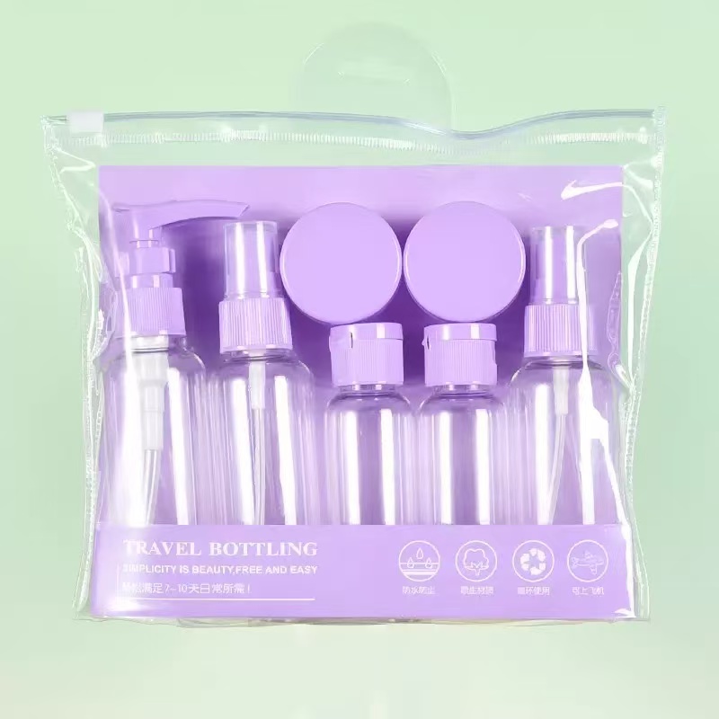 7PCS Travel Bottle Bag Wash Se - đánh giá và giá Setting Spray