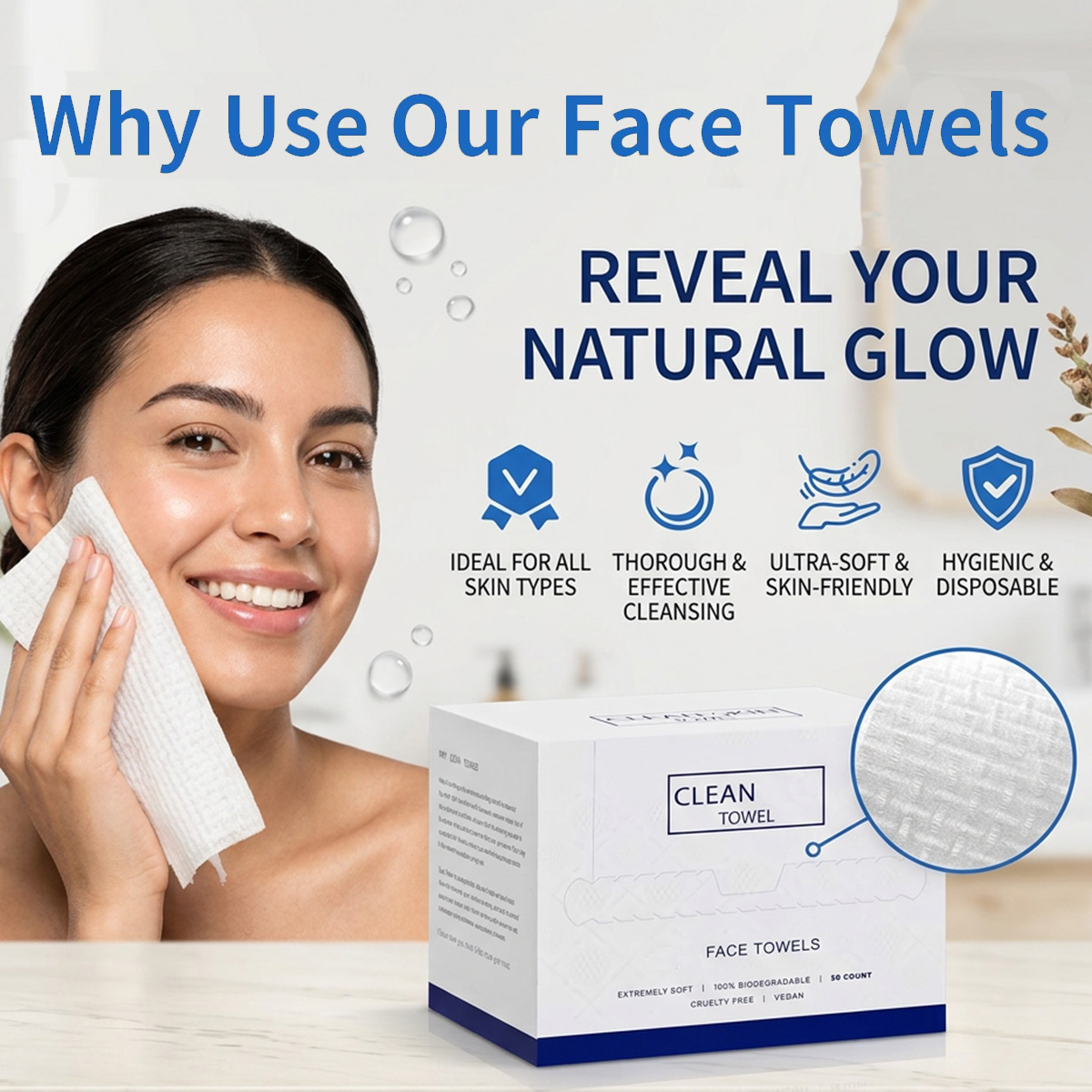 50Pcs/Box Disposable Face Towe - đánh giá và giá Beauty Makeup Organizer