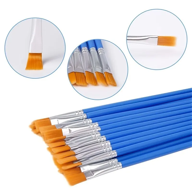 Nylon Flat Paint Brushes with  - đánh giá và giá Beauty Makeup Pictures