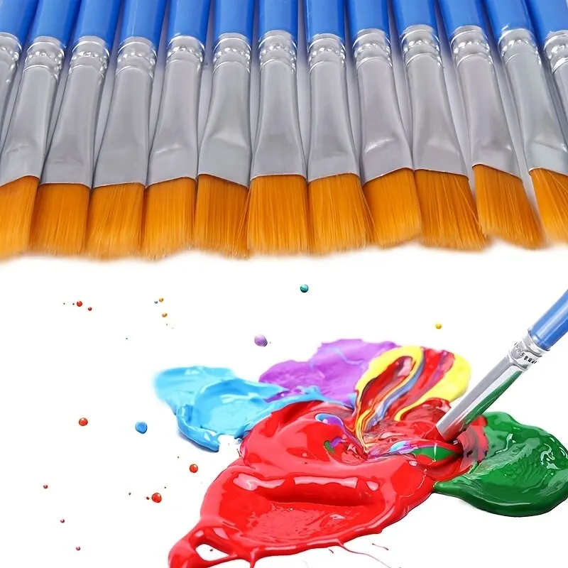 Nylon Flat Paint Brushes with  - đánh giá và giá Beauty Makeup Pictures