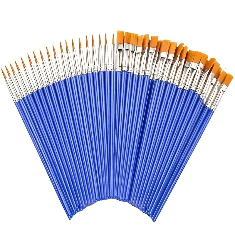 Nylon Flat Paint Brushes with  - đánh giá và giá Beauty Makeup Pictures