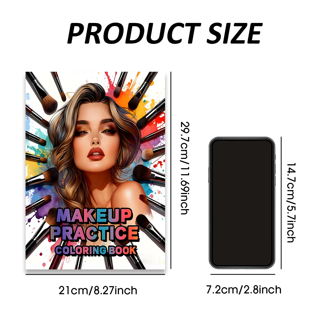 Makeup Practice Coloring Book  - đánh giá và giá Beauty Makeup Book