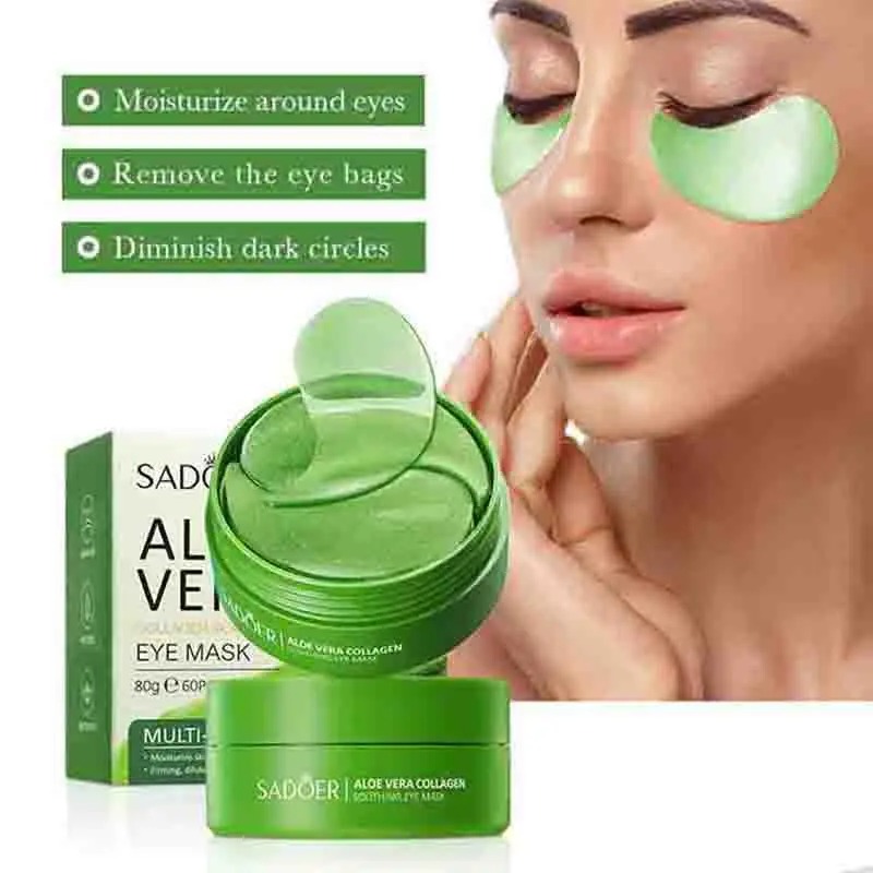 60pcs Aloe Vera Collagen Eye M - đánh giá và giá Collagen Eye Patch