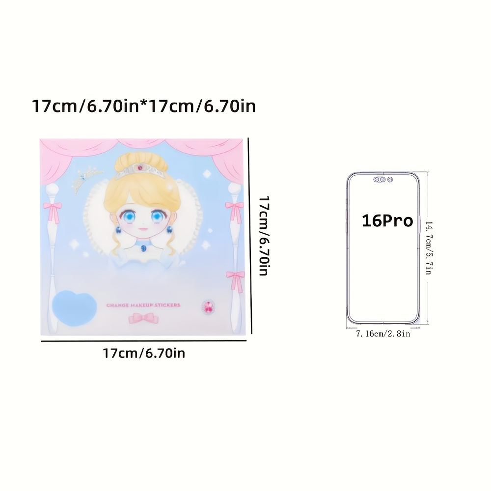 Princess Makeup Stickers, DIY  - đánh giá và giá Beauty Makeup Book