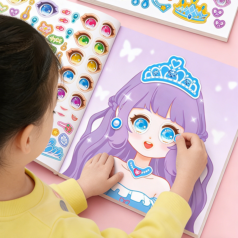 Princess Makeup Stickers, DIY  - đánh giá và giá Beauty Makeup Book