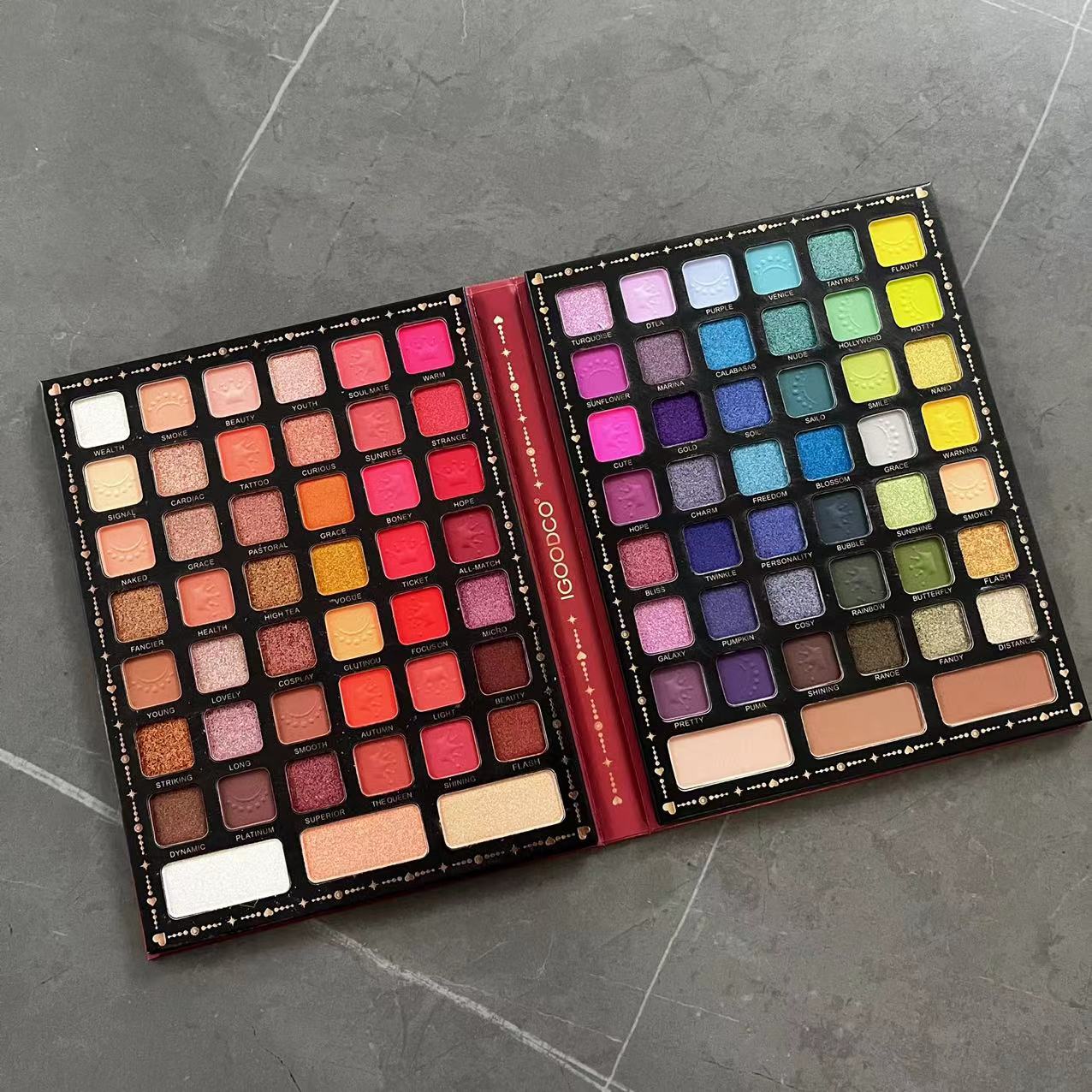 90 Matte Eyeshadow Palette Shi - đánh giá và giá Beauty Book Makeup Kit