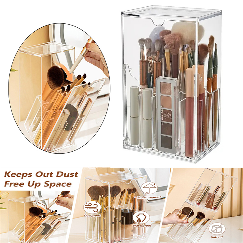 Makeup Brush Holder Organizer  - đánh giá và giá Beauty Makeup Organizer