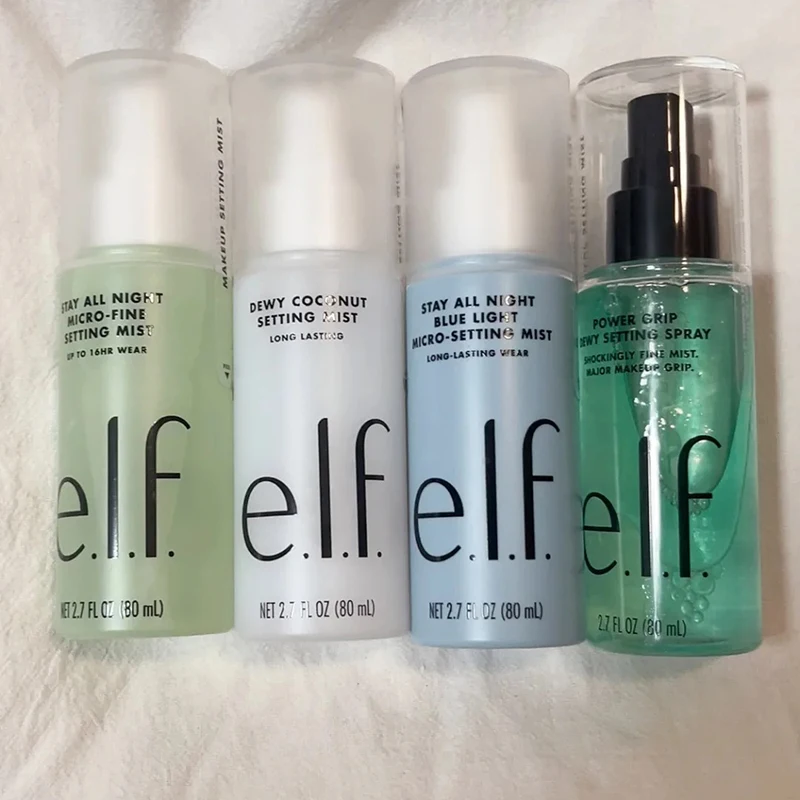Elf Makeup Power Grip Dewy Set - đánh giá và giá Setting Spray