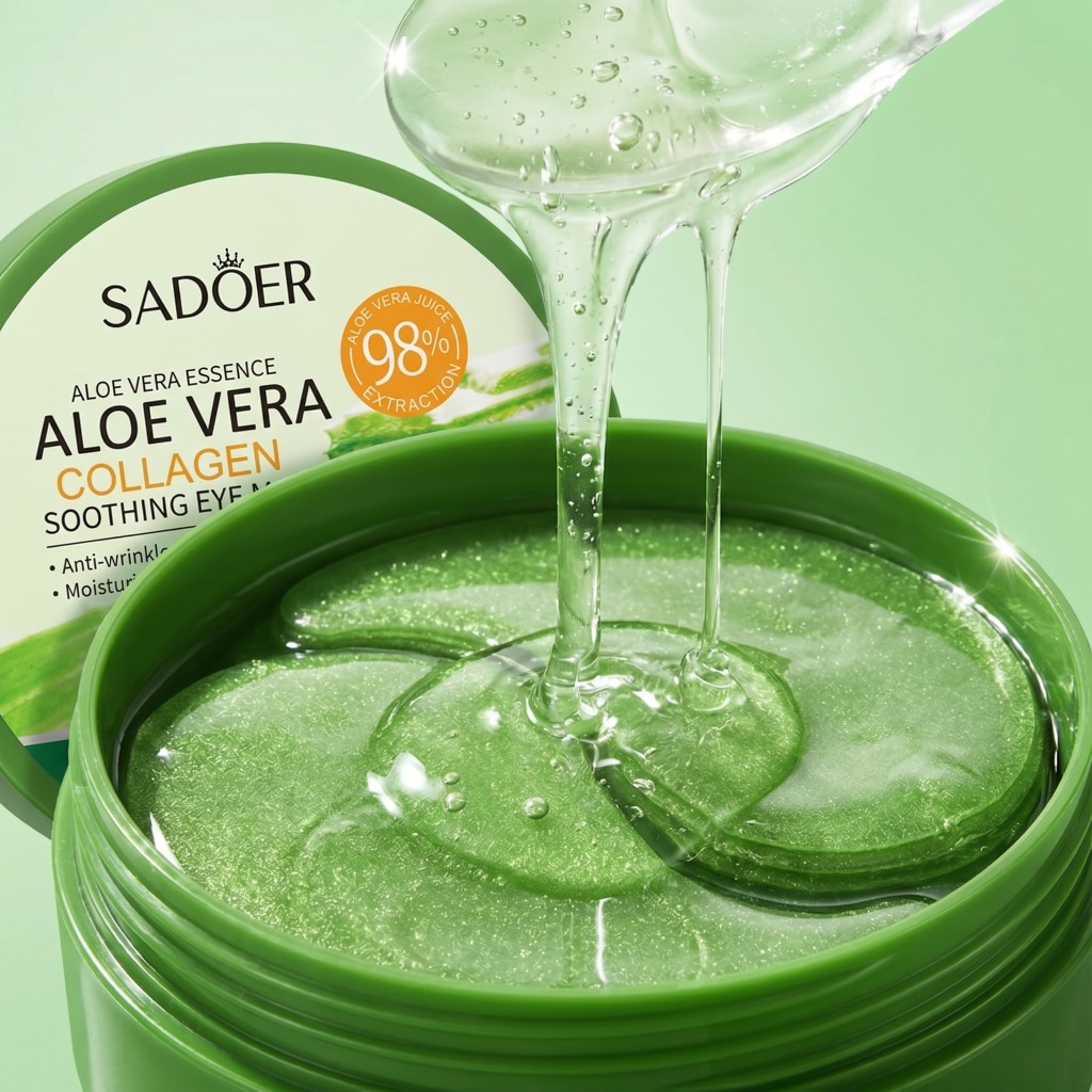 60pcs Aloe Vera Collagen Eye M - đánh giá và giá Collagen Eye Patch