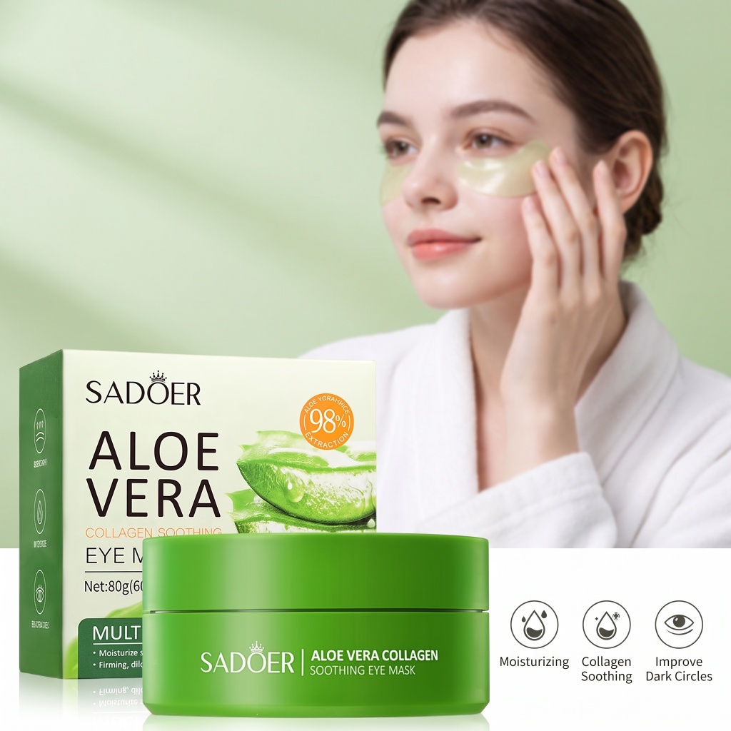 60pcs Aloe Vera Collagen Eye M - đánh giá và giá Collagen Eye Patch