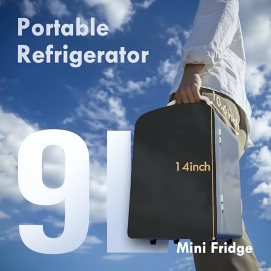 9L Mini Fridge for Bedroom Car - đánh giá và giá Beauty Makeup Fridge